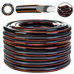 Gartenschlauch Wasserschlauch Carbon Plus 4 lagig 3/4" - 30m schwarz