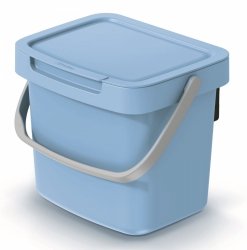 Mülleimer Müllbehälter Abfalleimer Biomülleimer Eimer Mülltonne Griff 6L - Blau