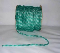 Polypropylen Seil PP schwimmfähig Polypropylenseil -  grün-weiß,  12mm, 30m