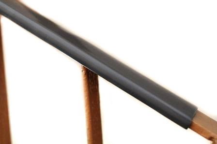 Handlauf Kunststoffhandlauf PCV Geländer 40x8 Farbe Schwarz