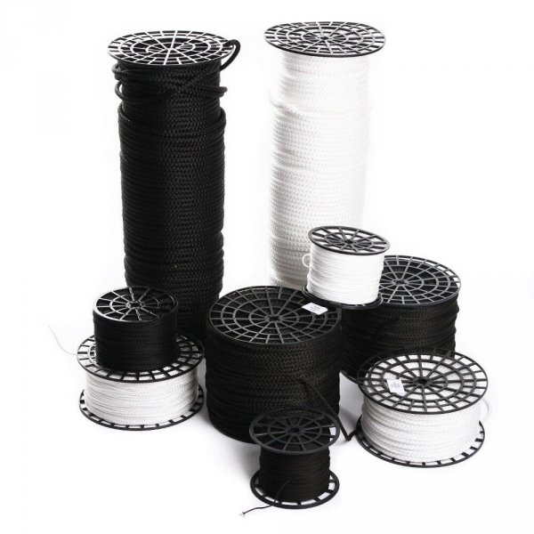 Schnur Band Flechtschnur Flechtkordel Kordel Polyester Basteln Seil - 5m 6mm Weiß