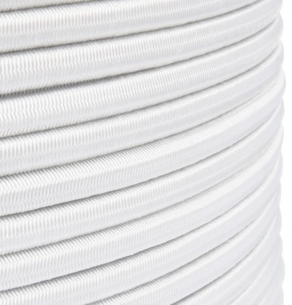 Expanderseil Gummiseil Gummileine Spanngummi Planenseil elastisch 12mm Weiß - 30m