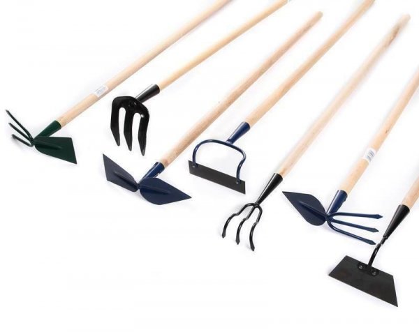 Gartenwerkzeuge Handgeräte Handgartenwerkzeuge  - Hacke mit Stiel Groß