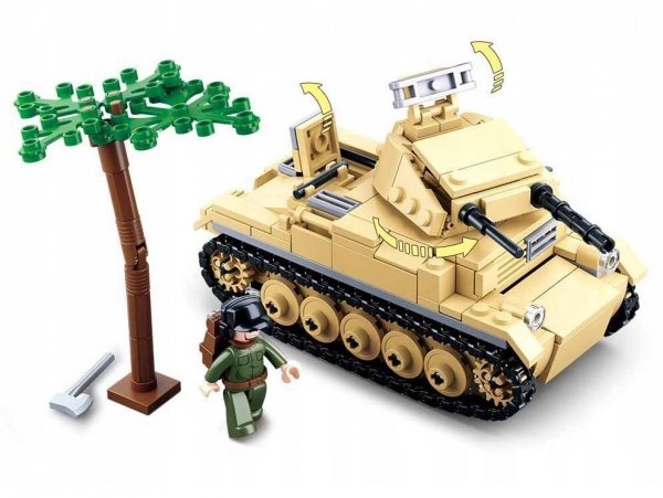 Klemmbausteine Spielbausteine Spielset Militär Army - Panzer Tank PzKpfw II G119870 