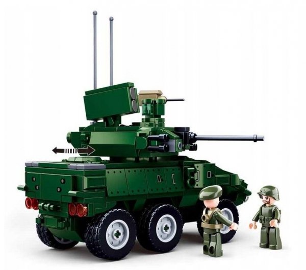 Klemmbausteine Spielbausteine Militär Soldaten Bausatz Kampfwagen Radpanzer Spähpanzer Militärfahrzeug - G135418 