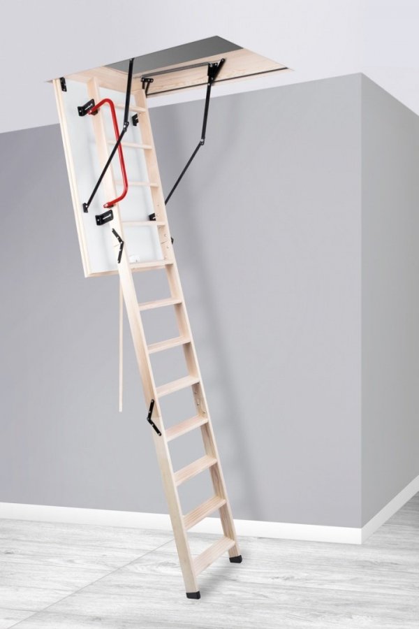Bodentreppe Speichertreppe Dachbodentreppe U=1,22 W/m2K Termo Holz - 120x60