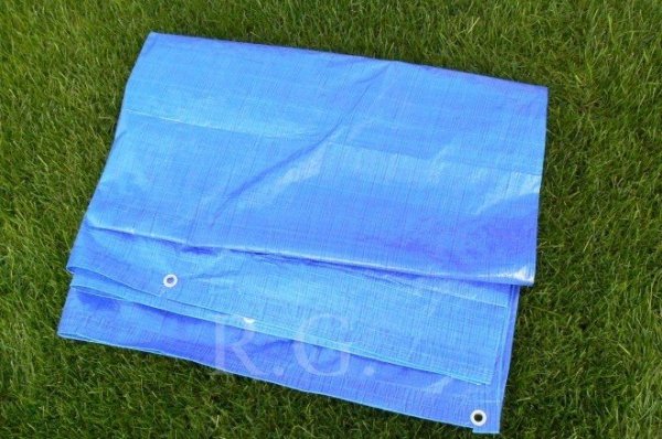 Abdeckplane Plane mit Metallösen 5 x 8m  60g/m²