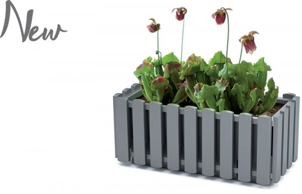 Blumenkasten Balkonkasten Landhaus-Optik - Fancycase 600 Anthrazit