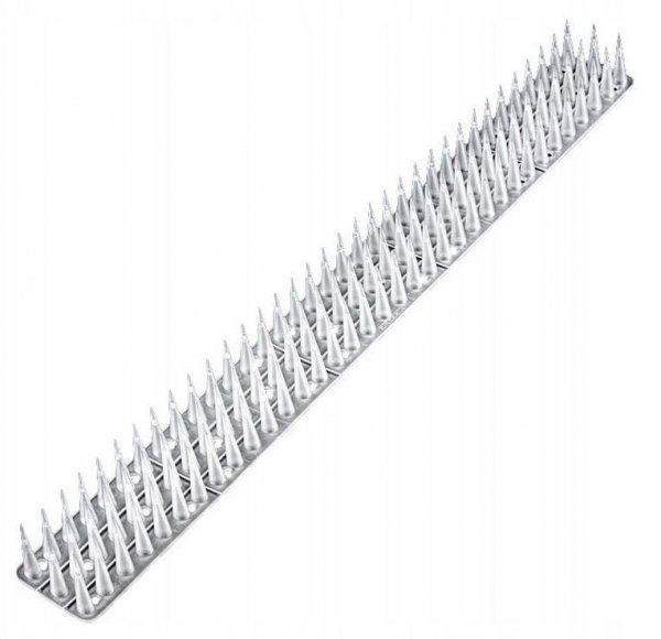 6x Vogelabwehr Spikes Kunststoff 3cm Tierabwehr Taubenspikes Vogelschutz 50cm - Transparent