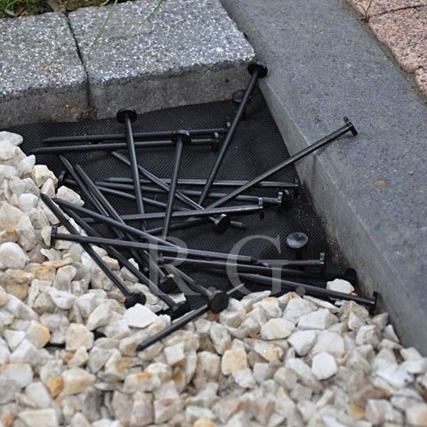 100 Erdanker Bodenanker für Unkrautvlies Gartenfolie 12,5cm
