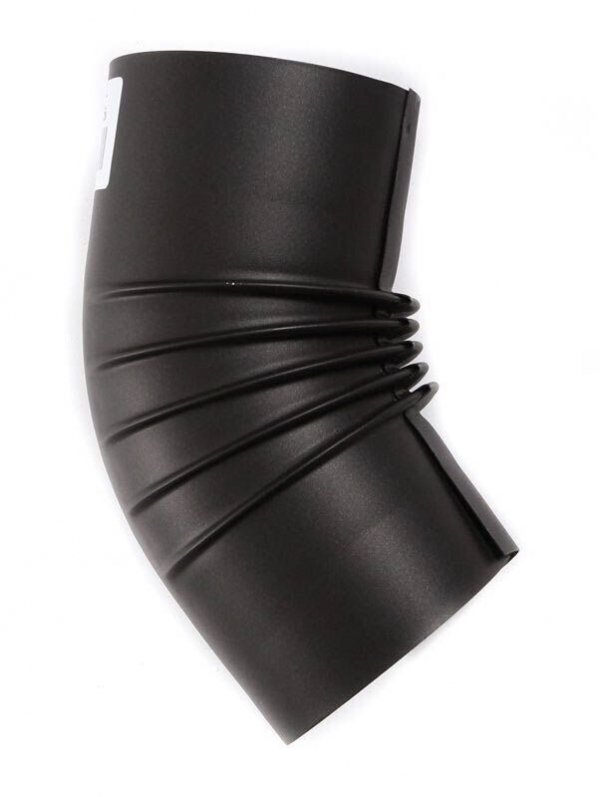 Bogen 45° FAL Rauchrohr Kaminrohr 0,6mm Schwarz feueraluminiert - 110mm
