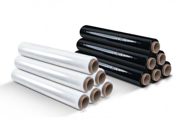 12x Stretchfolie Palettenfolie Verpackungsfolie - 23my 1,5kg Schwarz