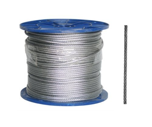 15m Stahlseil Drahtseil galvanisch verzinkt Seil Draht 6mm 6x19