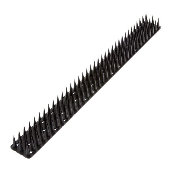 24x Vogelabwehr Spikes Kunststoff 3cm Tierabwehr Taubenspikes Vogelschutz 50cm - Schwarz