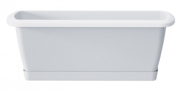 Balkonkasten Geländerkasten Blumentopf Respana Set 900 weiß