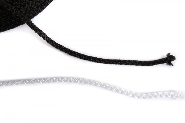 Schnur Band Flechtschnur Flechtkordel Kordel Polyester Basteln Seil - 40m 8mm Schwarz