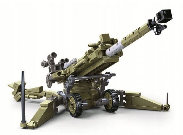Klemmbausteine Spielbausteine Militär Bausatz Flugabwehrkanone Haubitze M777 G170706 