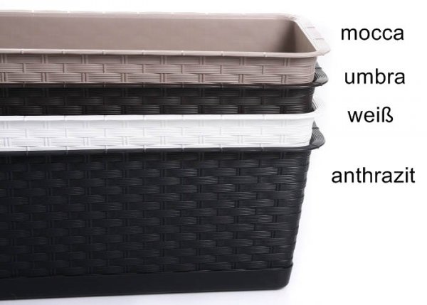Blumenkasten Balkonkasten Ratolla Case P 500 anthrazit