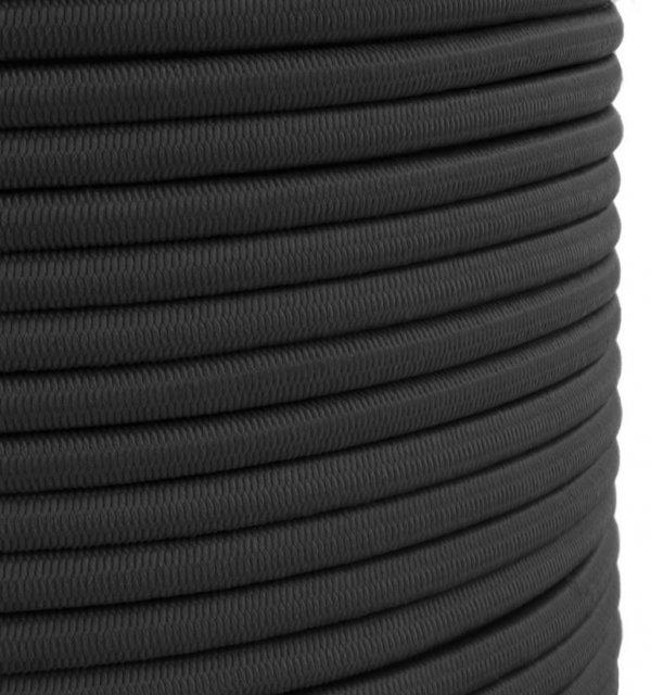 Expanderseil Gummiseil Gummileine Spanngummi Planenseil elastisch 8mm Schwarz - 40m