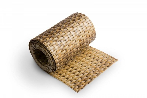 Sichtschutzstreifen Sichtschutz Rattan mit Clips 19x255cm - Stroh