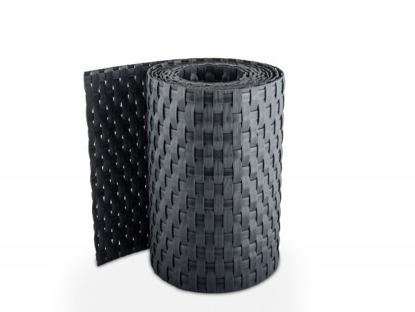 Sichtschutzstreifen Sichtschutz Rattan mit Clips 19x255cm - Dunkelbraun