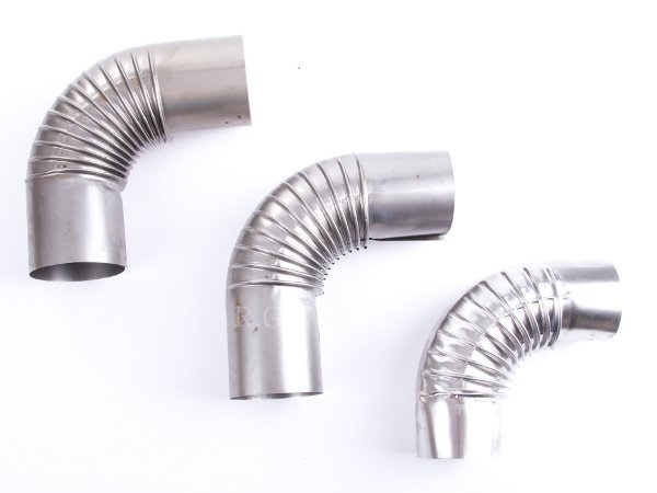 Ofenknie Bogen 90° Knie Ofenrohr Winkel 140 mm