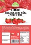 Kompot truskawka-jabłko-wiśnia z przecierem  NFC 3l