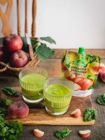 Smoothie jabłko-szpinak-pietruszka