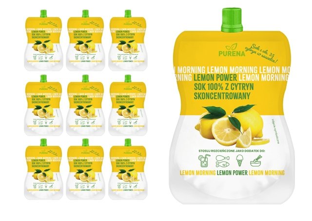	Sok cytrynowy 100% zagęszczony LEMON POWER 180ml x 10sztuk