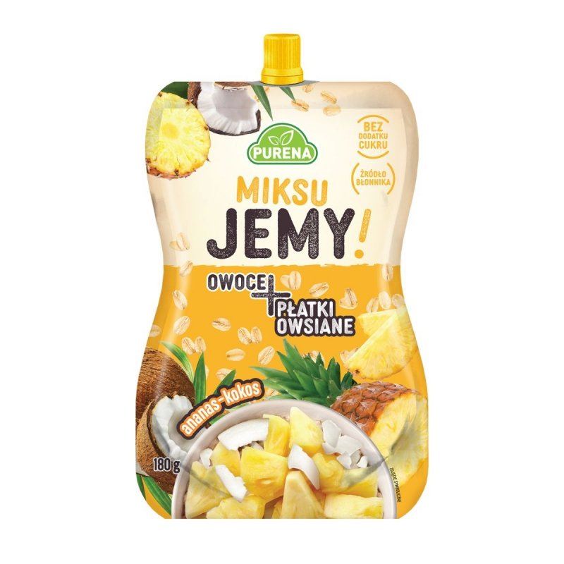MiksuJEMY przekąska ananas-kokos + PŁATKI OWSIANE 180g