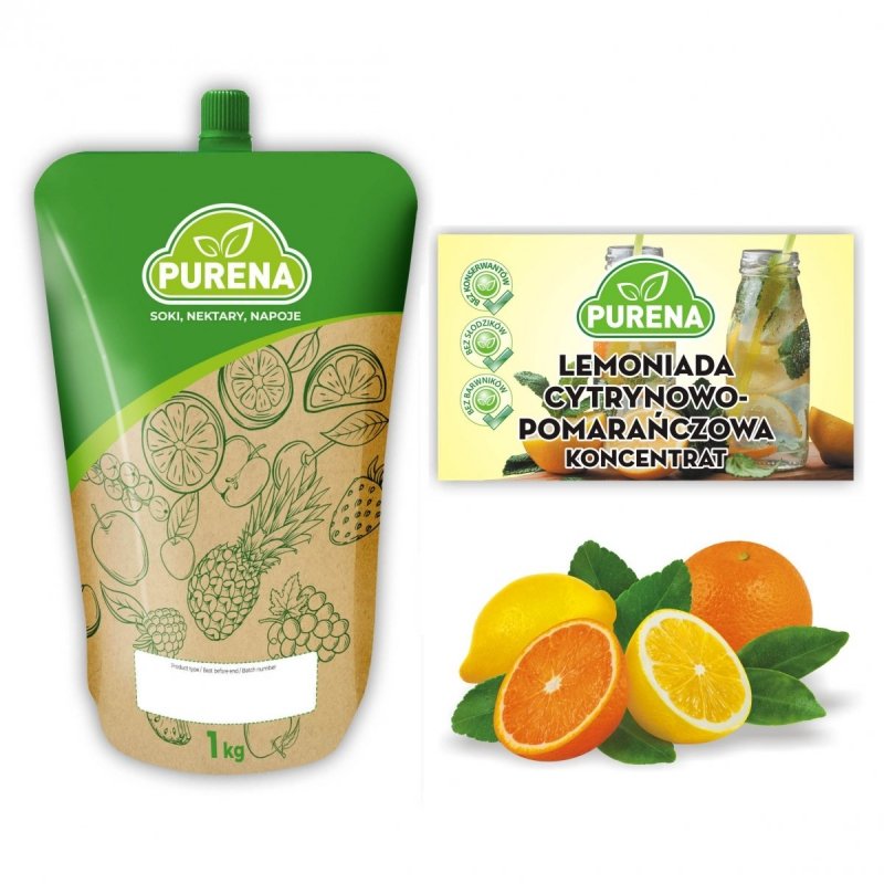 Lemoniada cytryna-pomarańcza koncentrat 1kg na 6l