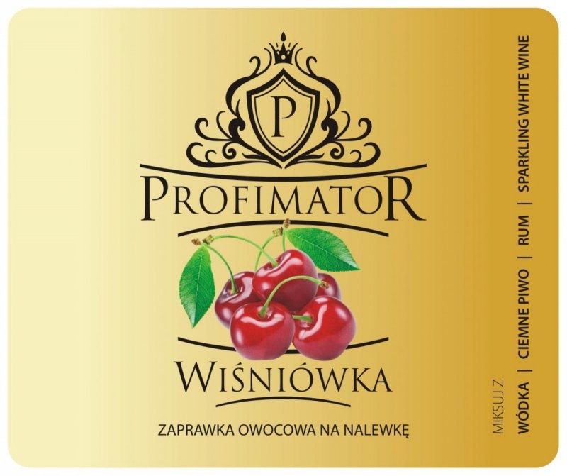 Bezalkoholowy koncentrat do przygotowywania napojów alkoholowych WIŚNIA 300 ml