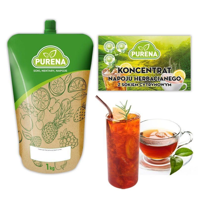 Napój herbaciany z sokiem cytrynowym ICE TEA koncentrat 1kg na 9l