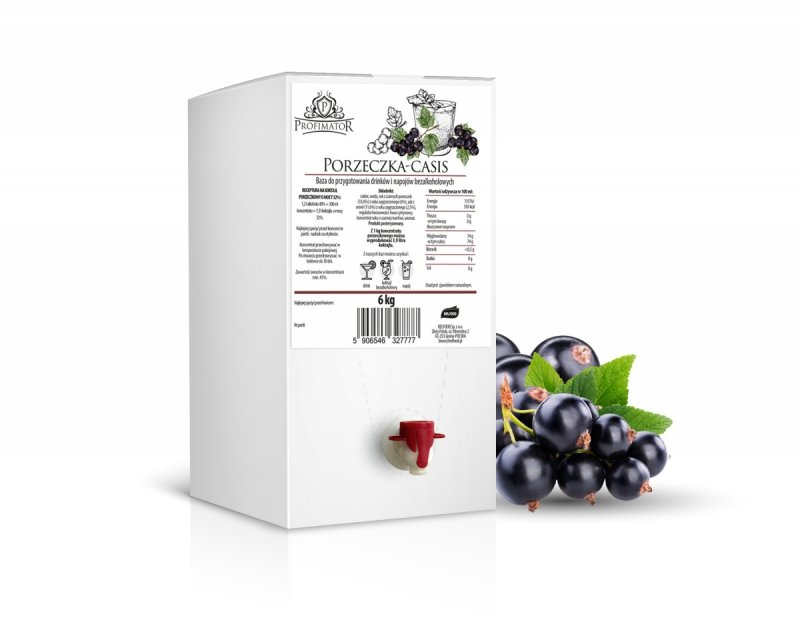 Baza do drinków i bezalkoholowych koktajli PORZECZKA box 6kg