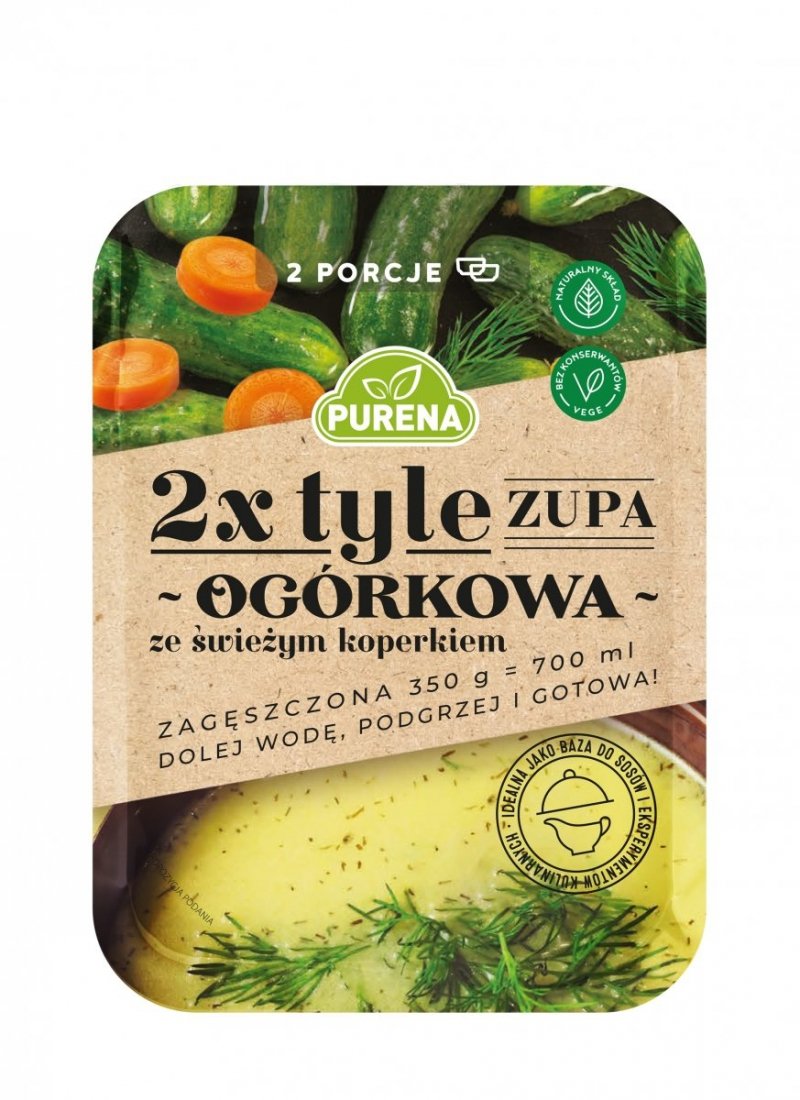 Zupa ogórkowa zagęszczona 350g na 2 porcje zupy 