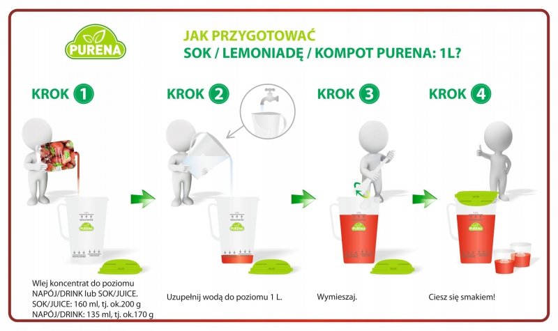 Lemoniada cytryna-pomarańcza koncentrat 340g x 4 sztuki