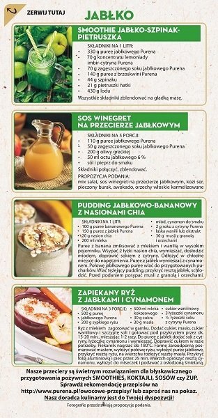 Pulpa puree przecier 100% z jabłek 1kg