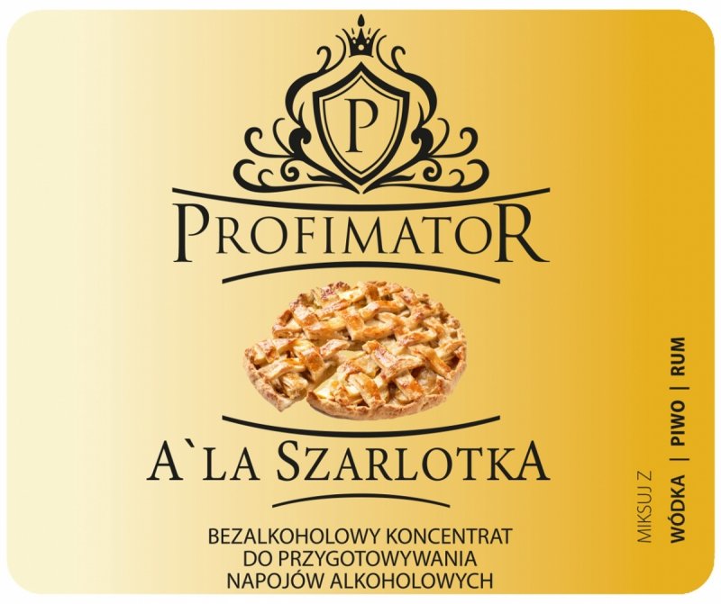 Bezalkoholowy koncentrat do przygotowywania napojów alkoholowych A'LA SZARLOTKA 300ml