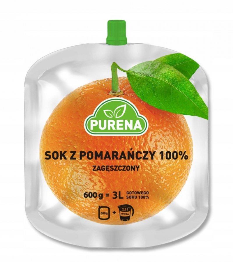 Orange juice 100% concentrate 600g for 3l