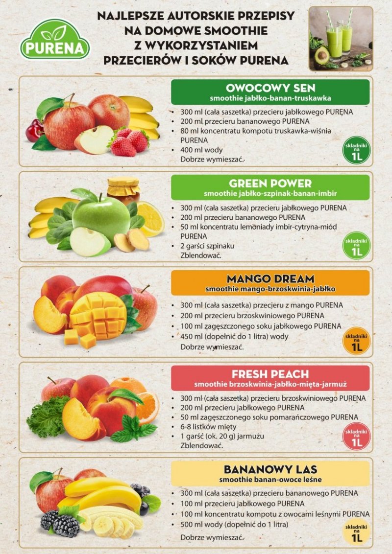 Pulpa puree przecier 100%  bez cukruz banana 1kg