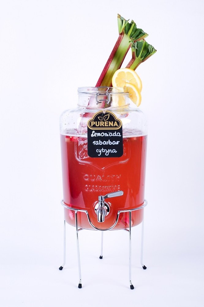 Lemoniada rabarbar-cytryna koncentrat 1 kg na 6 L
