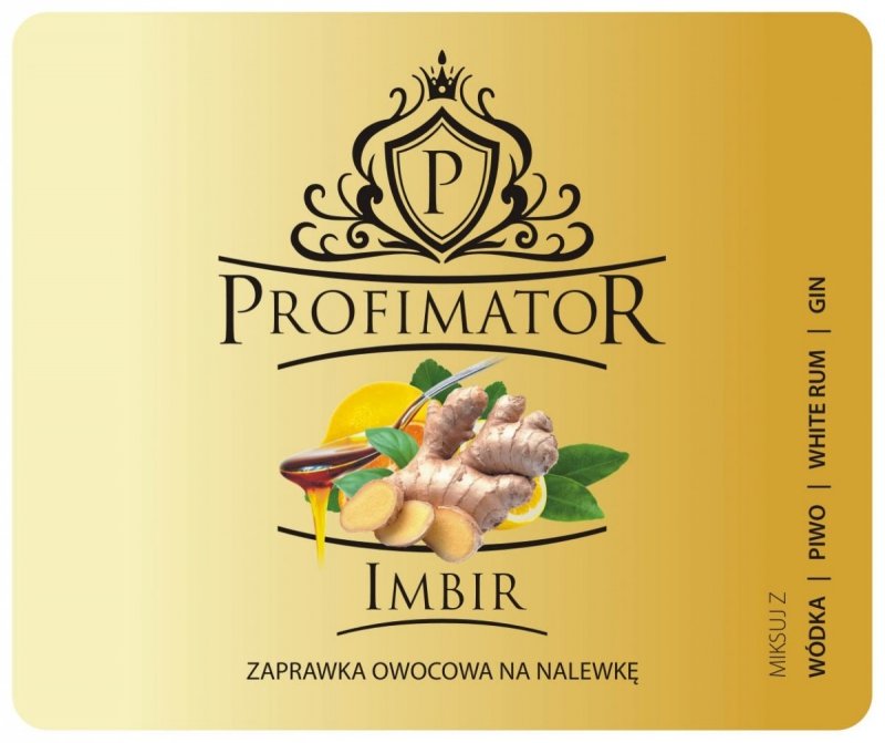 Bezalkoholowy koncentrat do przygotowywania napojów alkoholowych IMBIR box 9x300 ml 