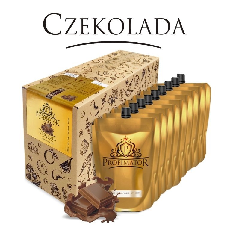 Bezalkoholowy koncentrat do przygotowywania napojów alkoholowych CZEKOLADA box 9x300ml 