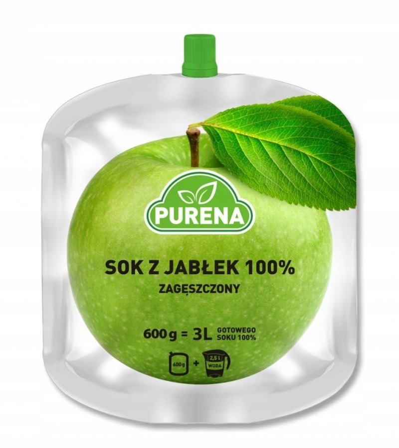Sok jabłkowy 100% zagęszczony 600g x 6szt
