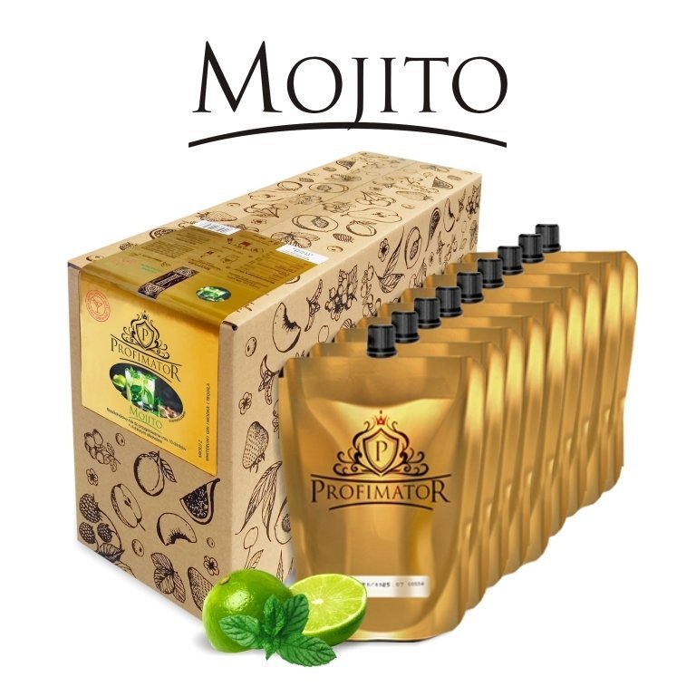 Bezalkoholowy koncentrat do przygotowywania napojów alkoholowych MOJITO box 9x300 ml