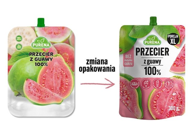 Przecier mus owocowy 100% bez cukru z guawy 300g