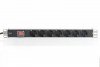 Digitus Listwa zasilająca PDU 19 RACK 7xSchuko, 2m 1xSchuko, 16A, wł./wył., aluminiowa