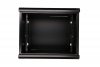 Extralink Szafka wisząca rack 9U 600x450 czarna szklane drzwi