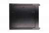 Extralink Szafka wisząca rack 9U 600x450 czarna szklane drzwi