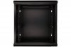Extralink Szafka wisząca rack 12U 600x600 czarna szklane drzwi